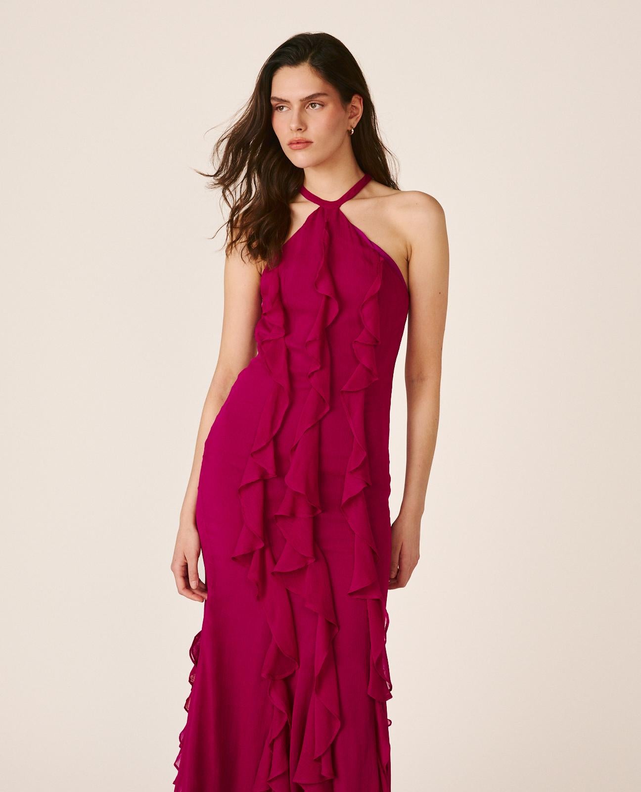 VESTIDO LARGO LISO