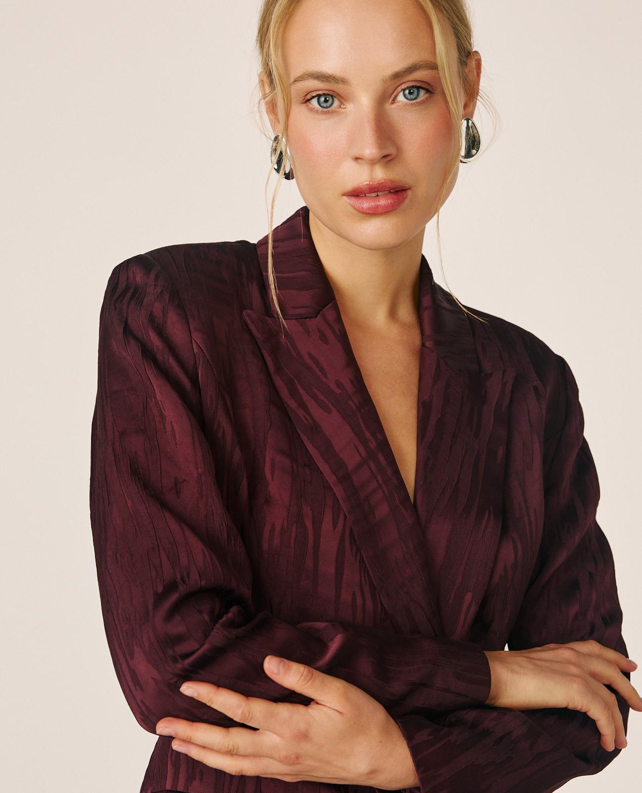 BLAZER JACQUARD SATÉN