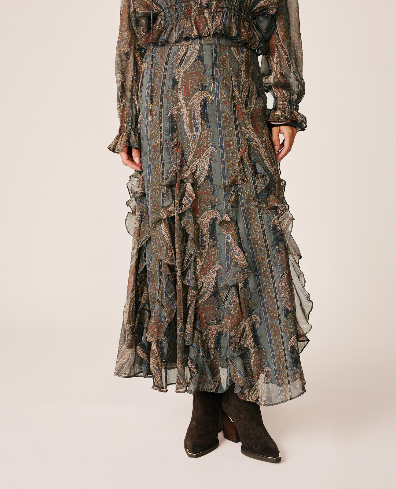 FALDA LARGA PAISLEY