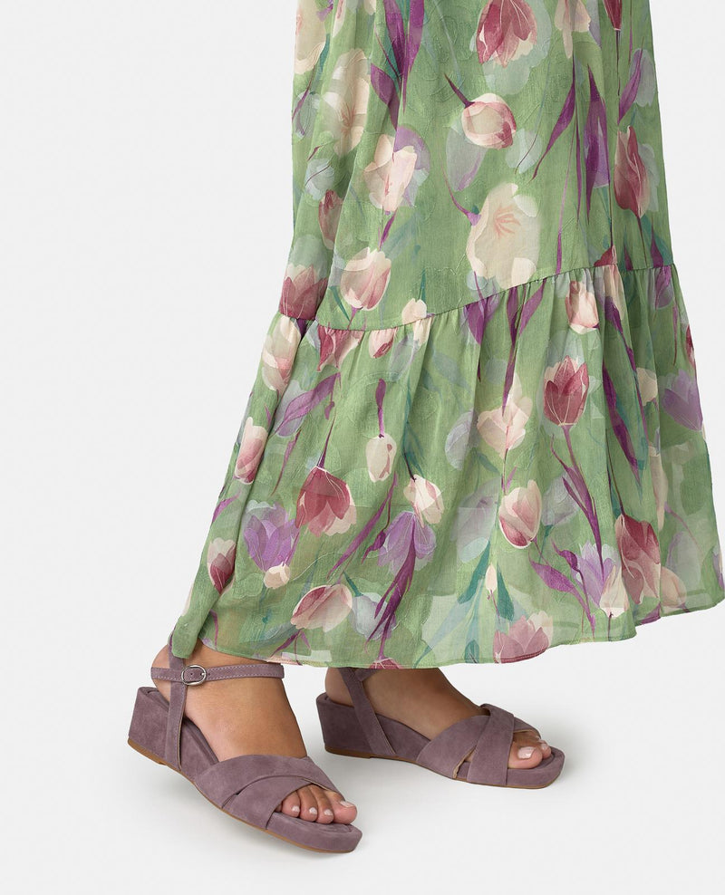 SANDALIA PLATAFORMA TIRA CRUZADA