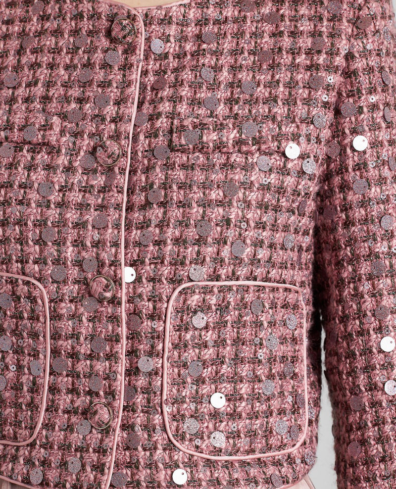 CHAQUETA ESTRUCTURA LENTEJUELAS