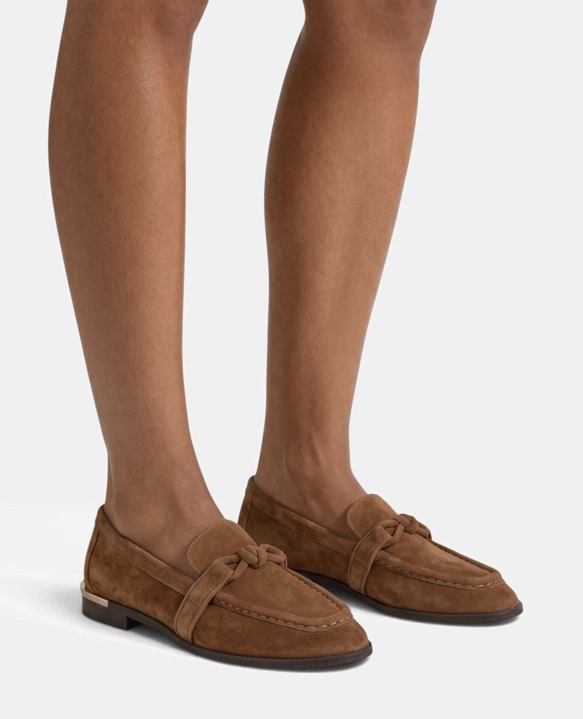 MOCASSINS DE CAMURÇA COM DETALHE DE NÓ
