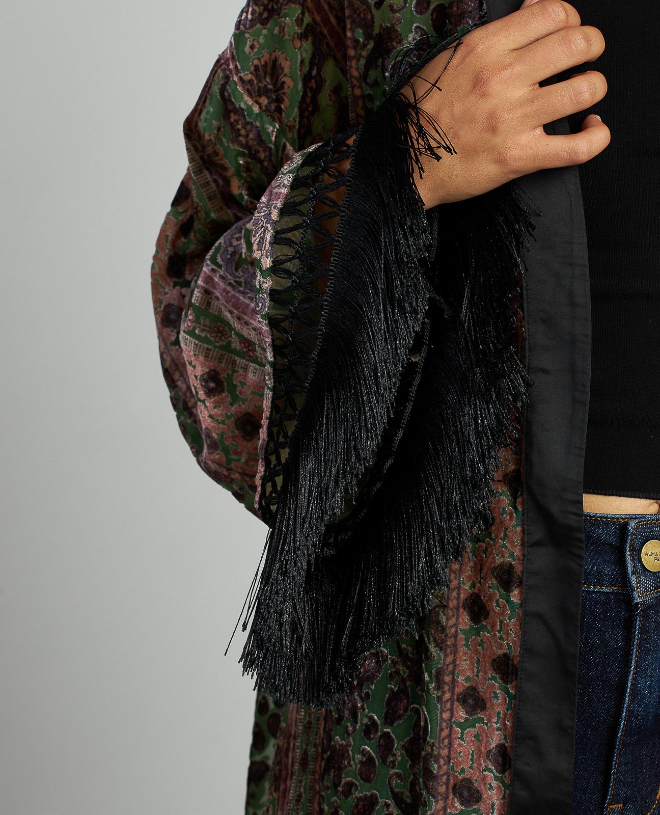 CAFTÁN TERCIOPELO ESTAMPADO