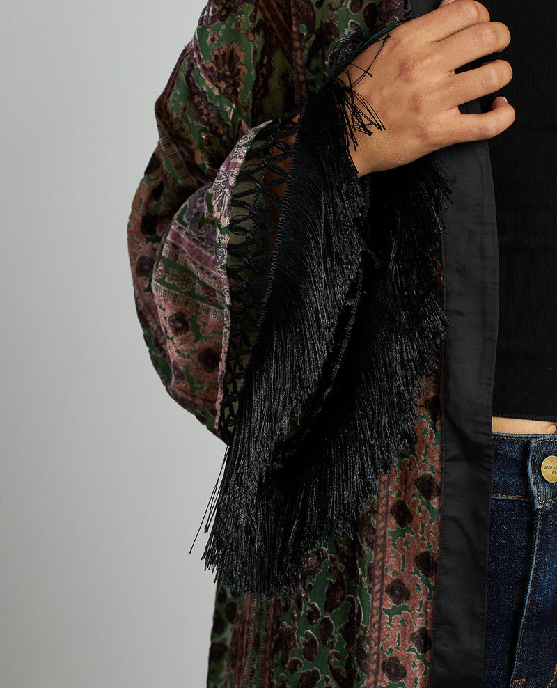 CAFTÁN TERCIOPELO ESTAMPADO