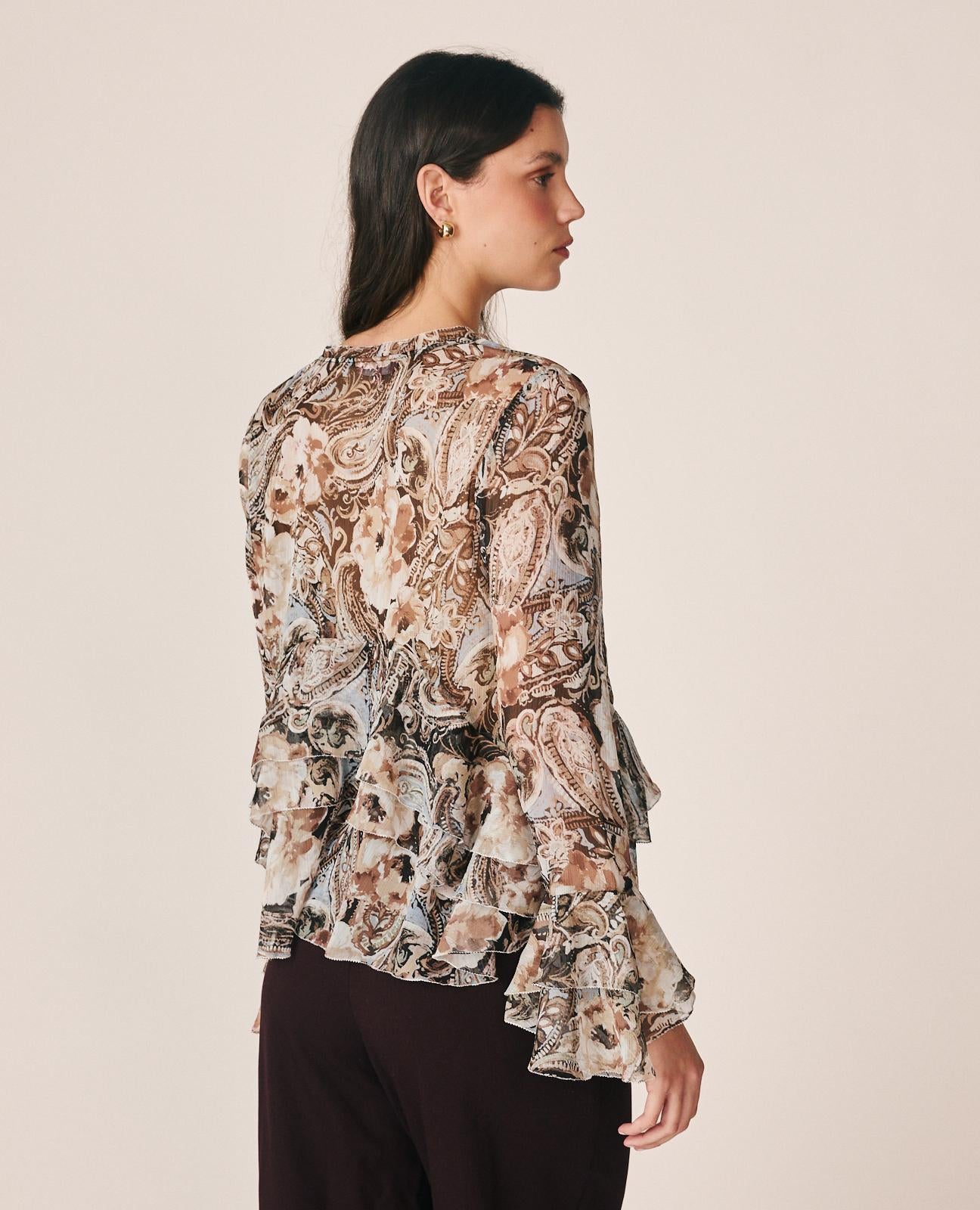 BLUSA GASA ESTAMPADO FLORAL