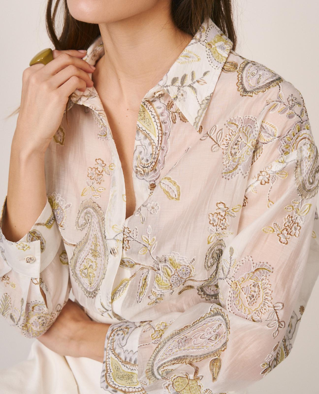 CAMISA BORDADO PAISLEY