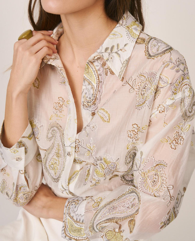 CAMISA BORDADO PAISLEY