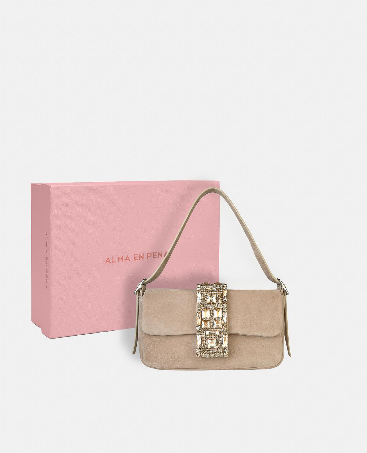 RING BAG WITH RHINESTONES