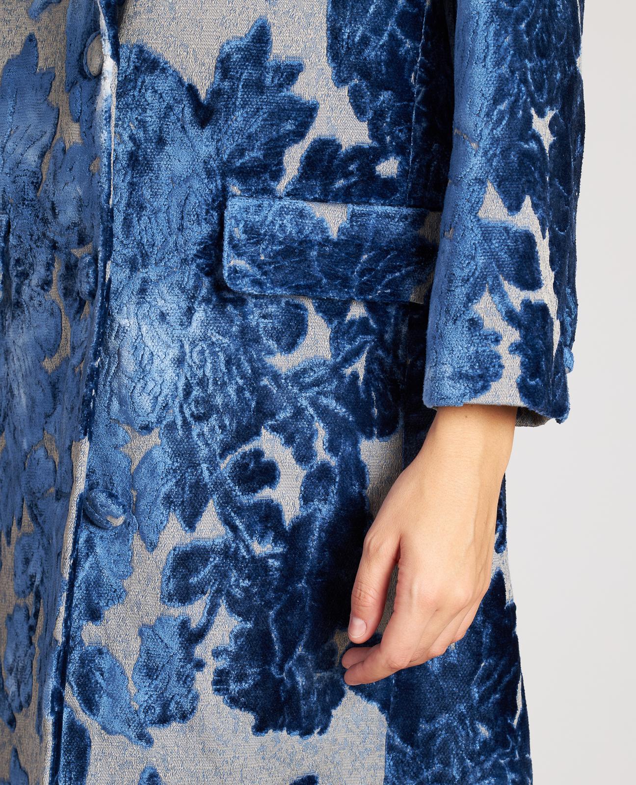 CAPPOTTO DI VELLUTO A FIORI