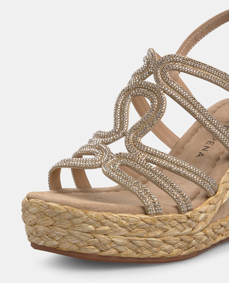 CRISSCROSS WEDGE SANDAL