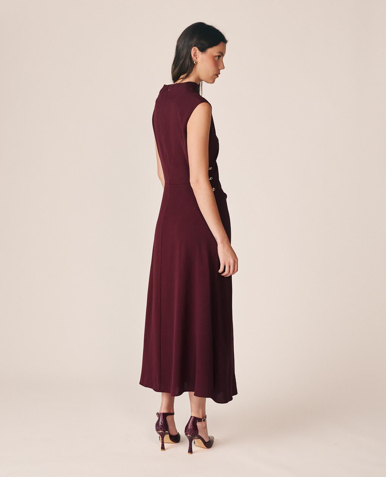 VESTIDO LARGO CREPE FLUIDO
