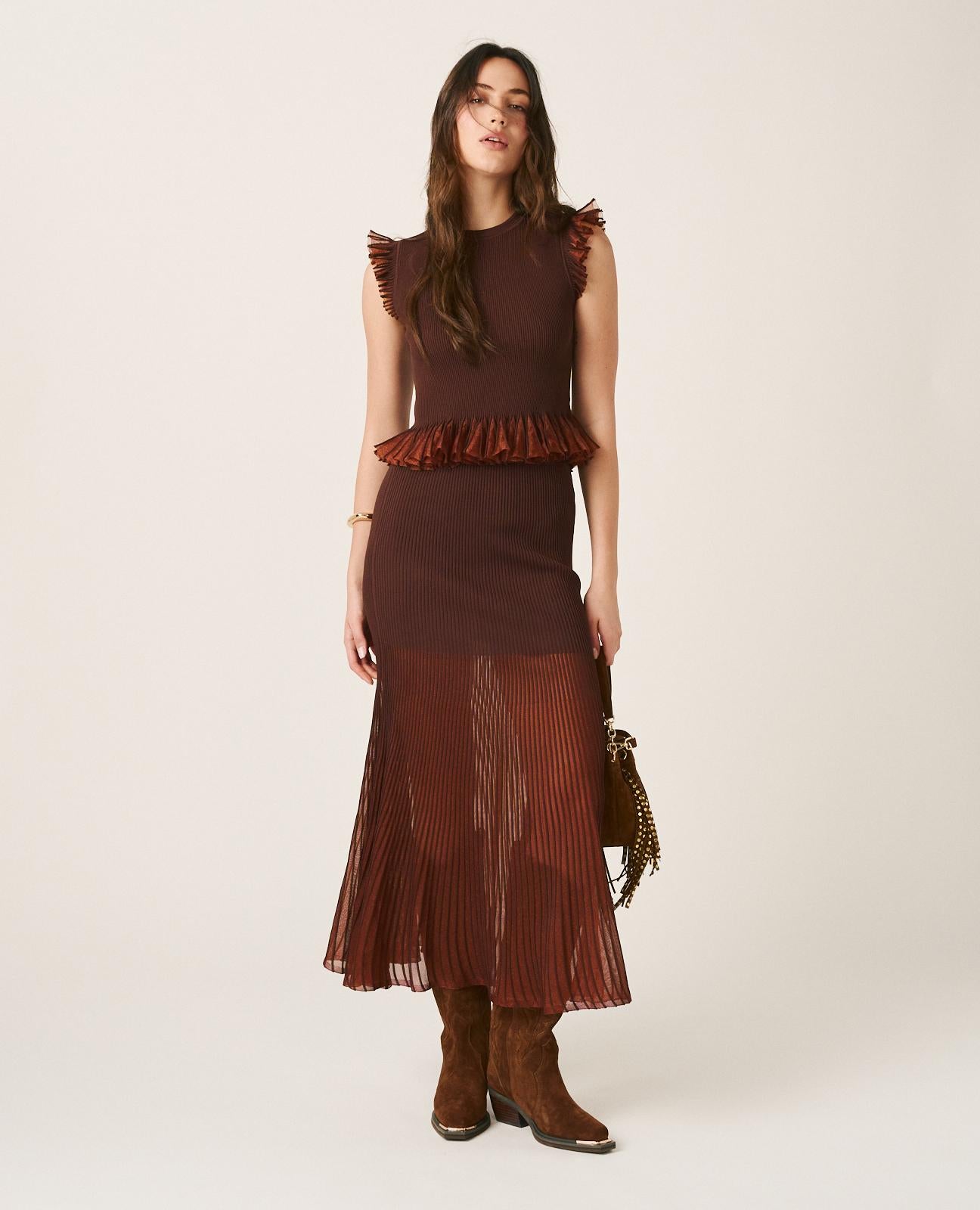 TOP VOLANTES METALIZADO