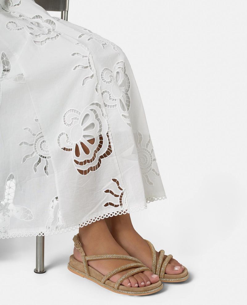 SANDÁLIA PLANA COM TIRAS TRANSFER