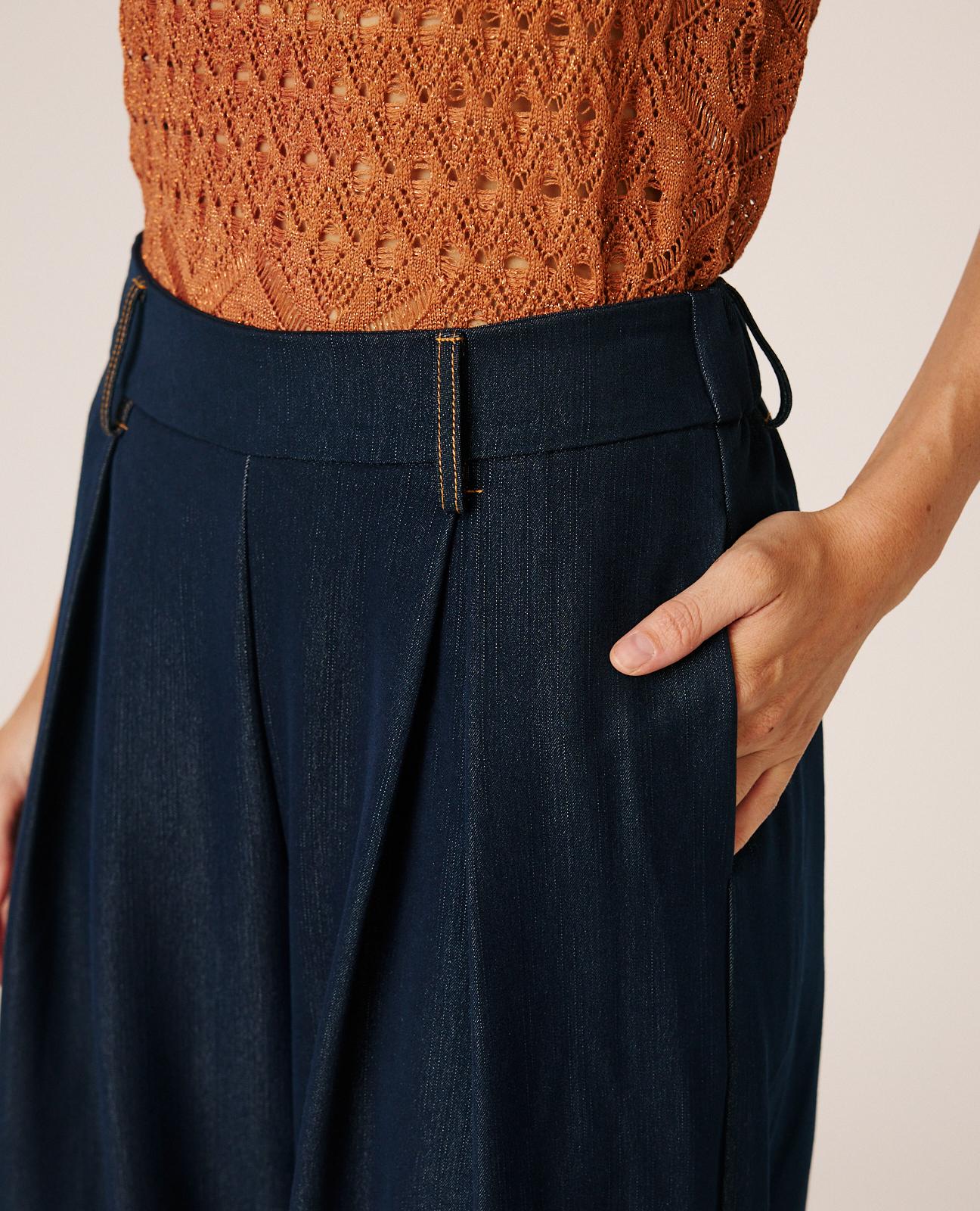 PANTALÓN DENIM WIDE LEG