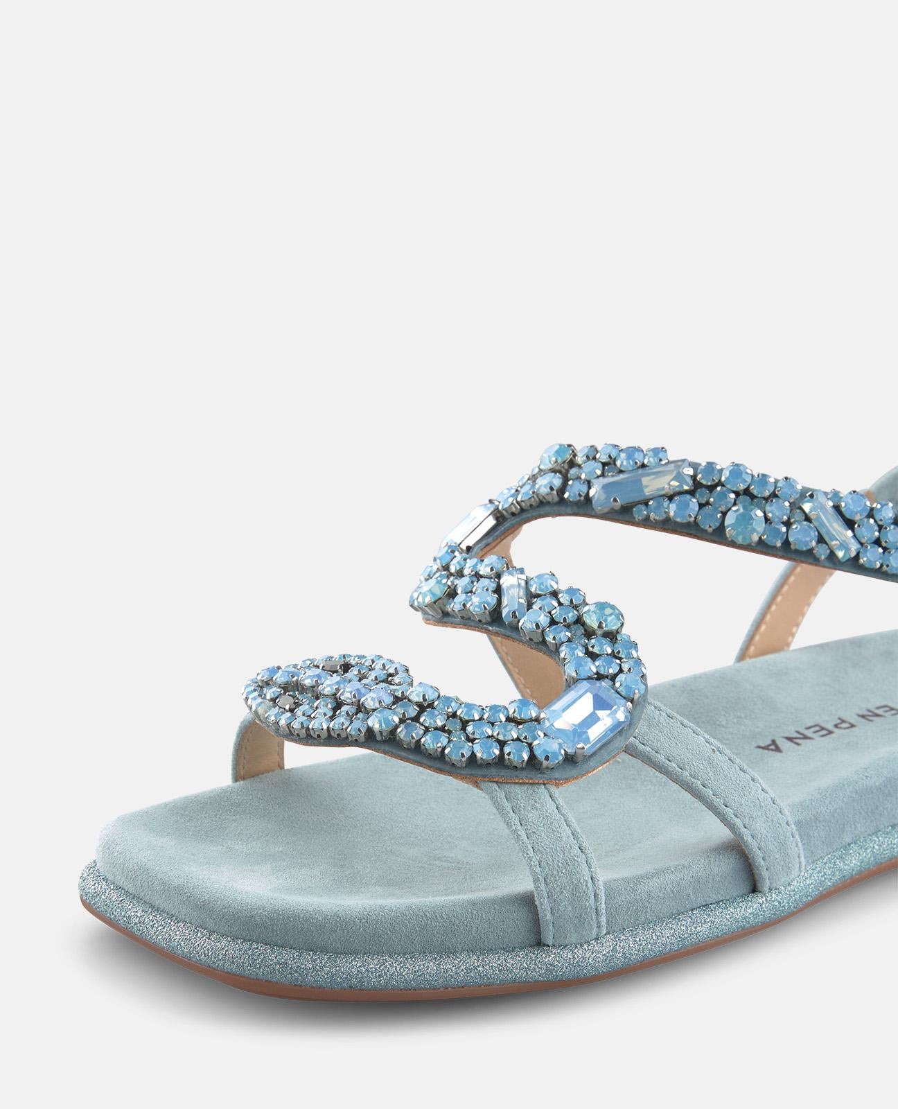 SANDALIA DE SERPIENTE PLANA