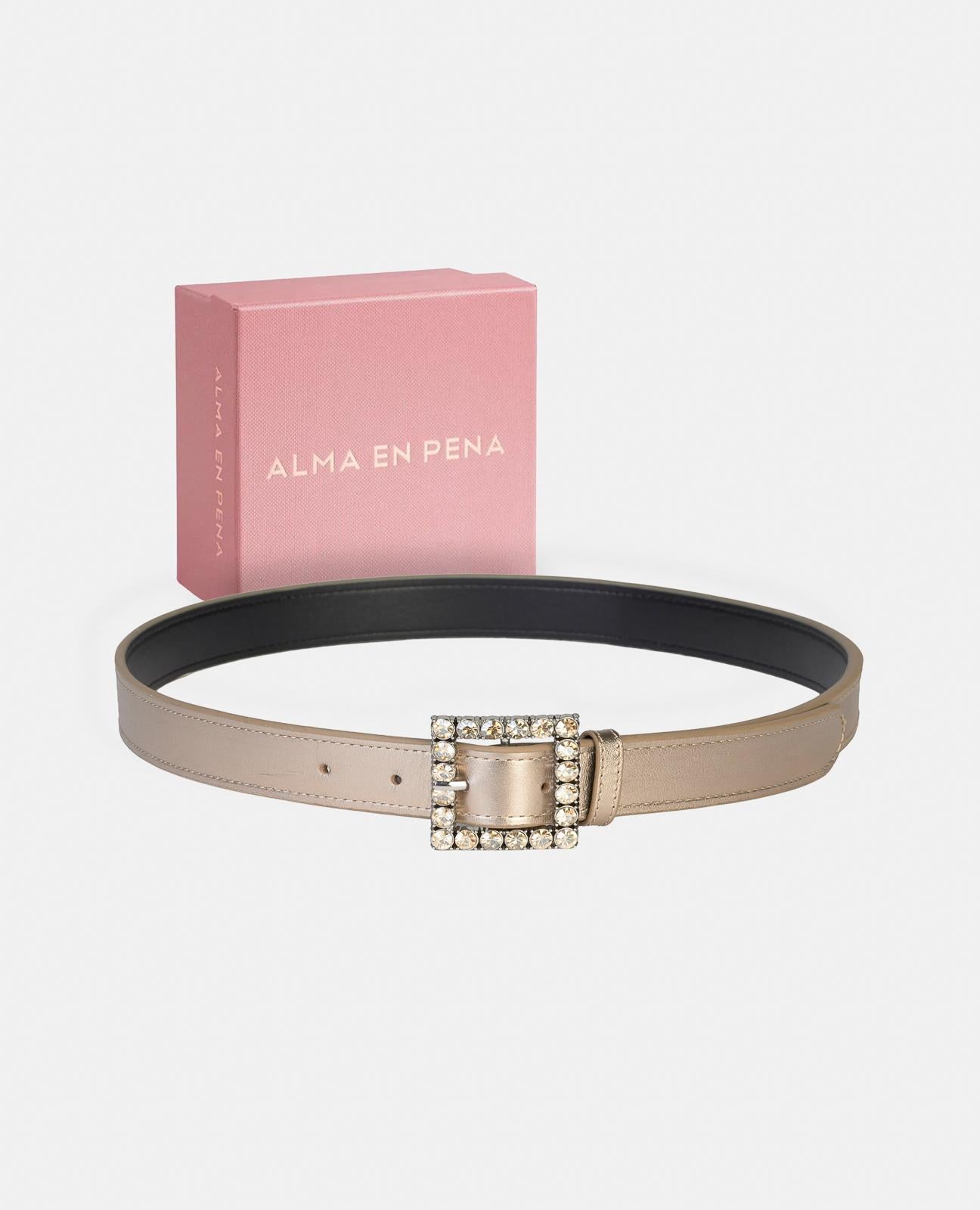 CINTURÓN HEBILLA CON PEDRERÍA