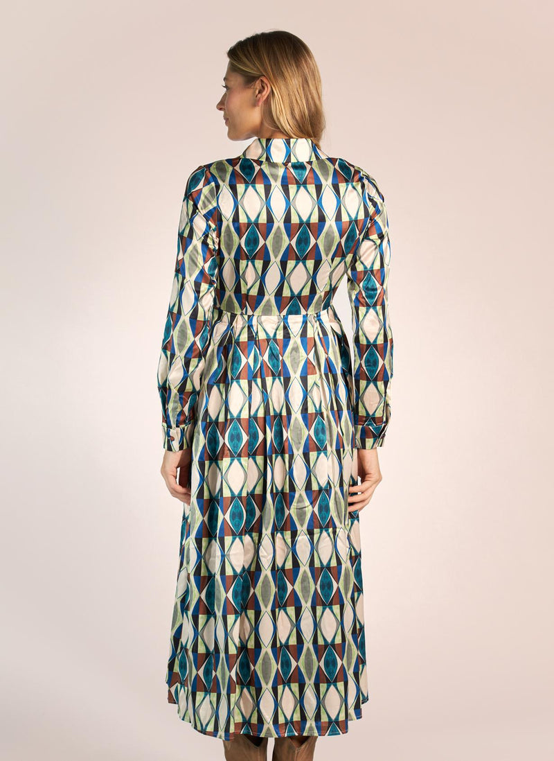 VESTIDO SATINADO ESTAMPADO