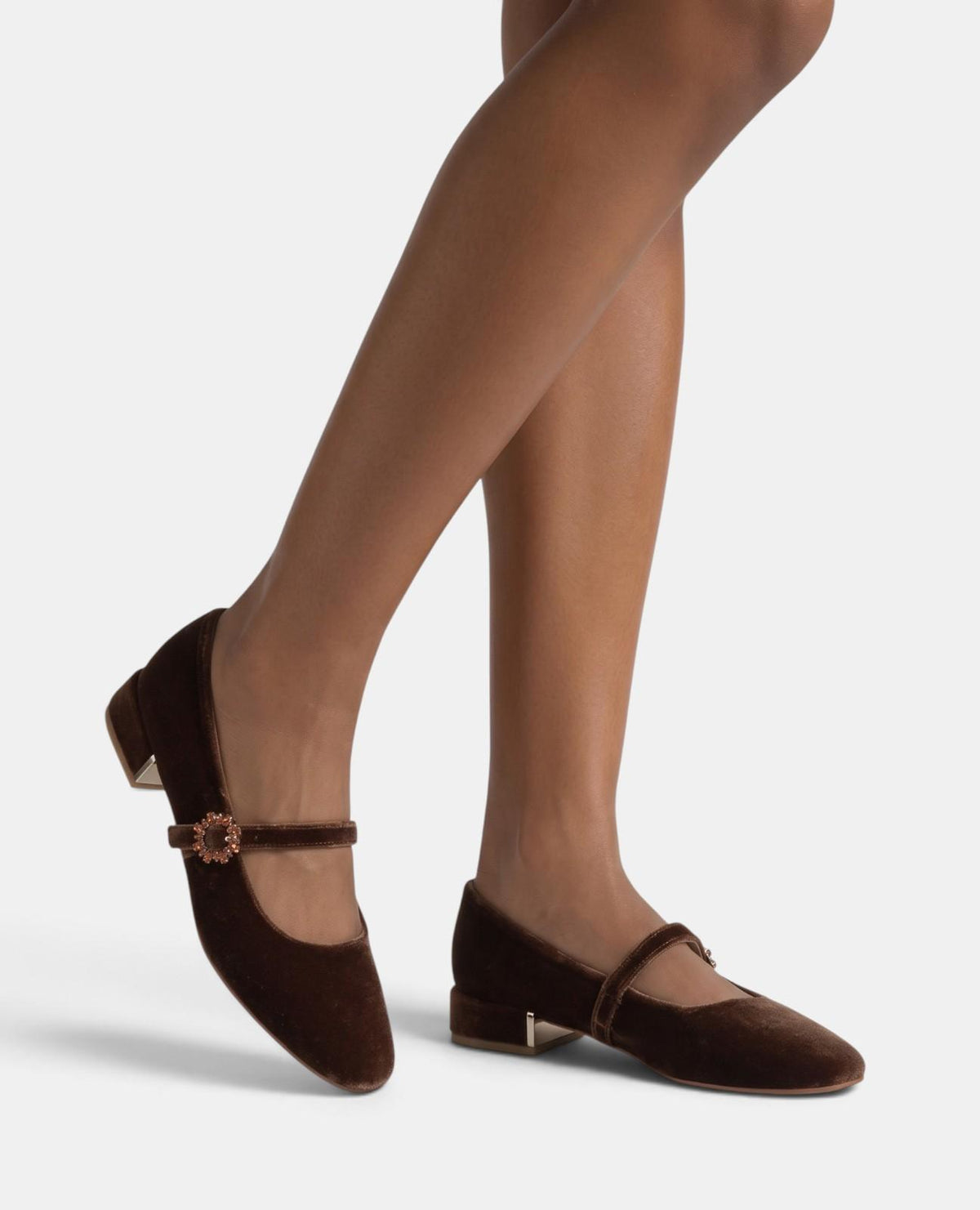 ZAPATO PLANO DE TERCIOPELO
