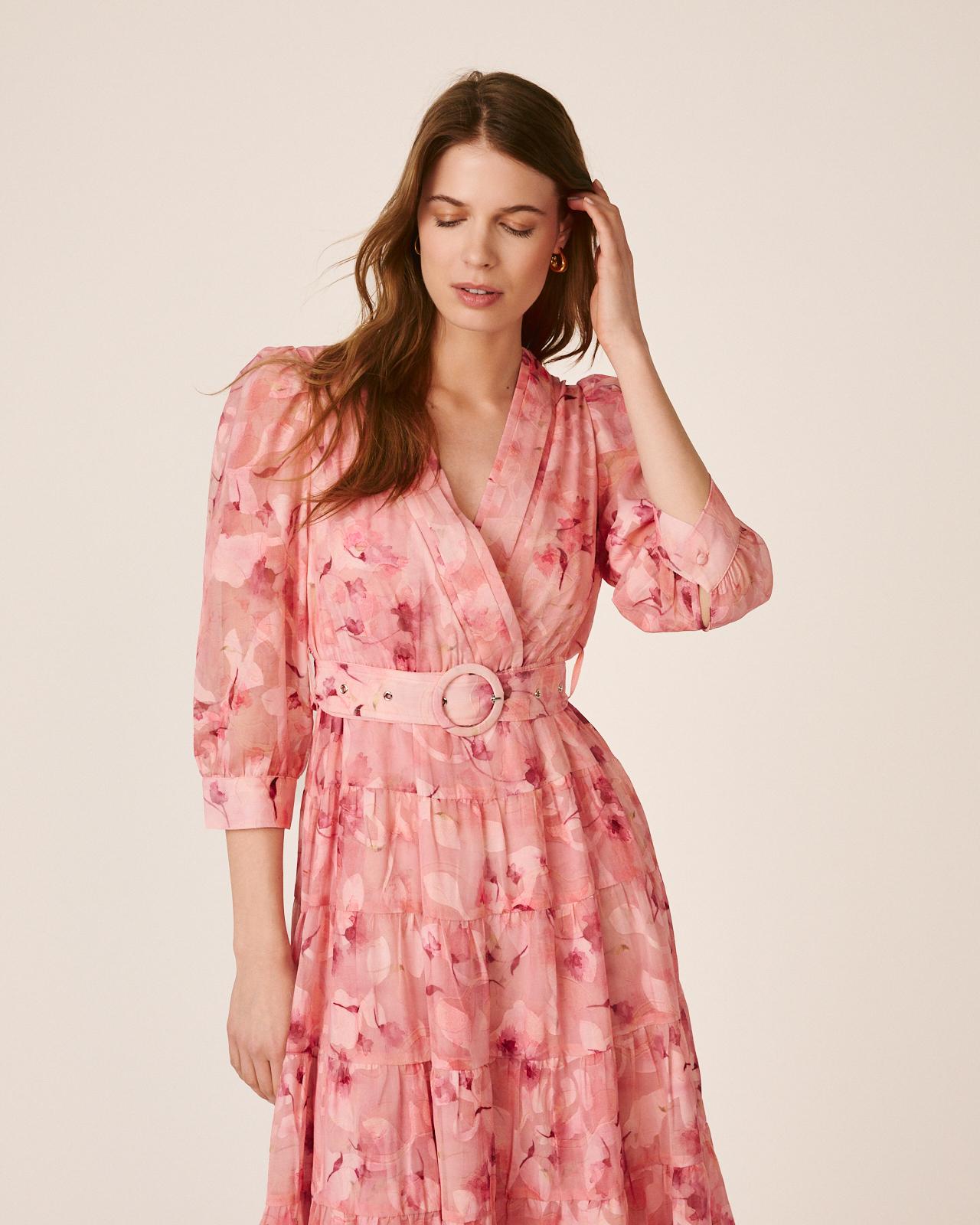 VESTIDO LONGO DE GASA