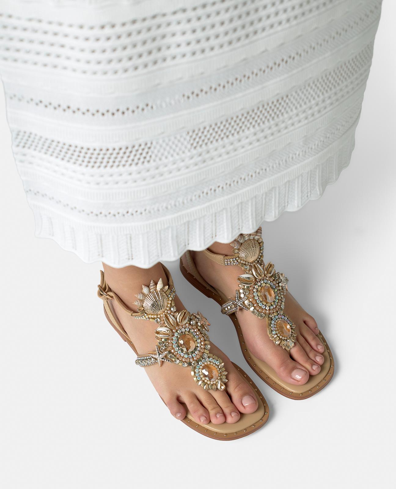 SANDALIA TIPO GRIEGO MARINA