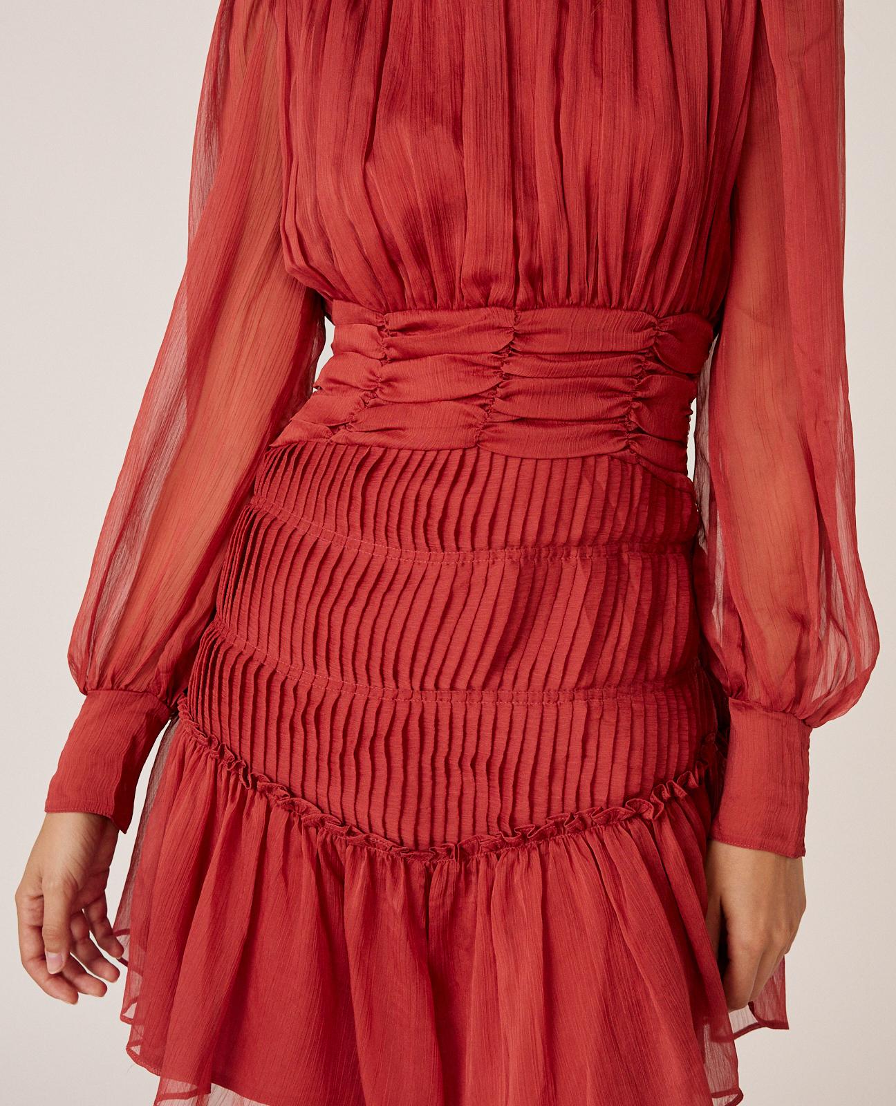 VESTIDO MINI GASA LISO
