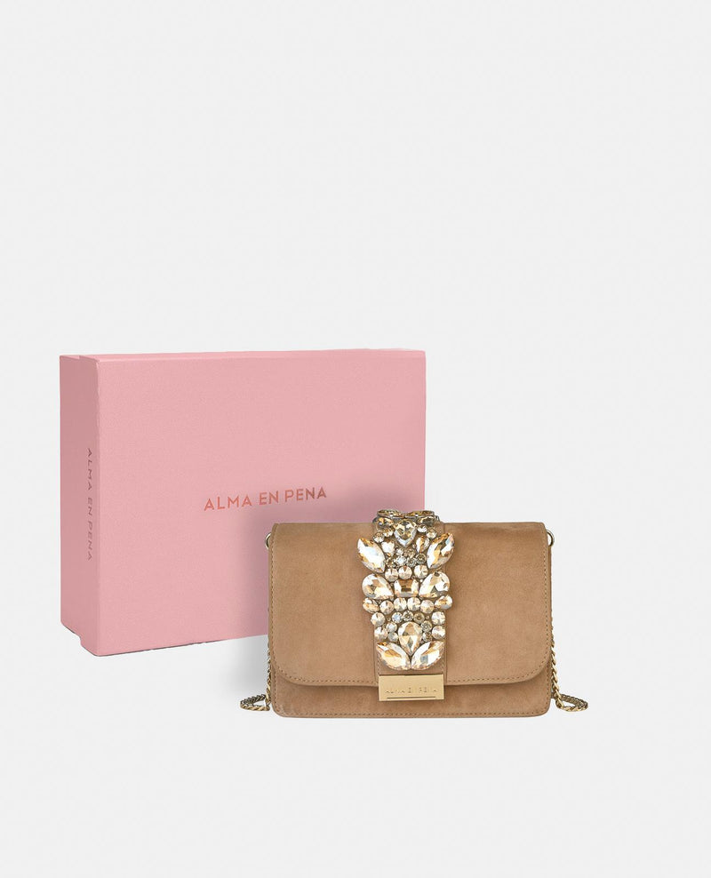 CLUTCH BAG WITH RHINESTONES