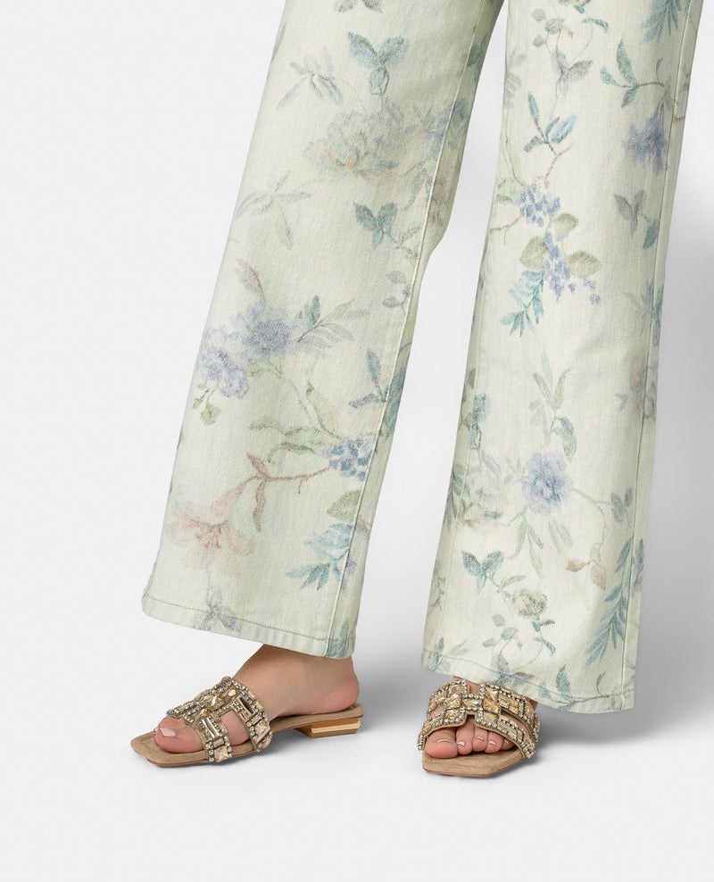 SANDALIA PLANA TIRA EN H