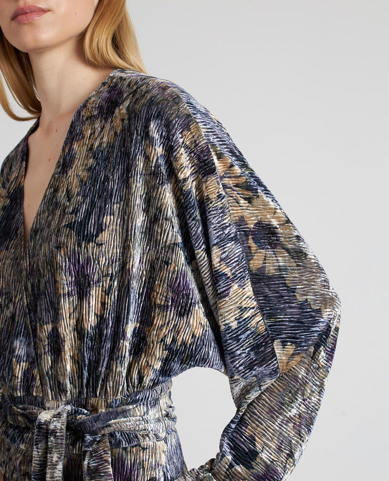 PRINTED RUFFLED JUMPSUIT