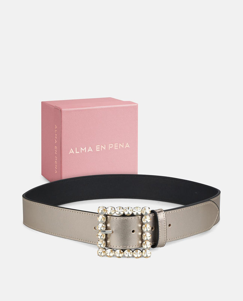 GÜRTEL MIT PERLENSCHNALLE