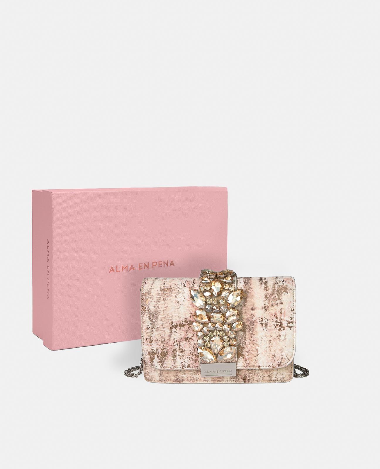 CLUTCH BAG WITH RHINESTONES