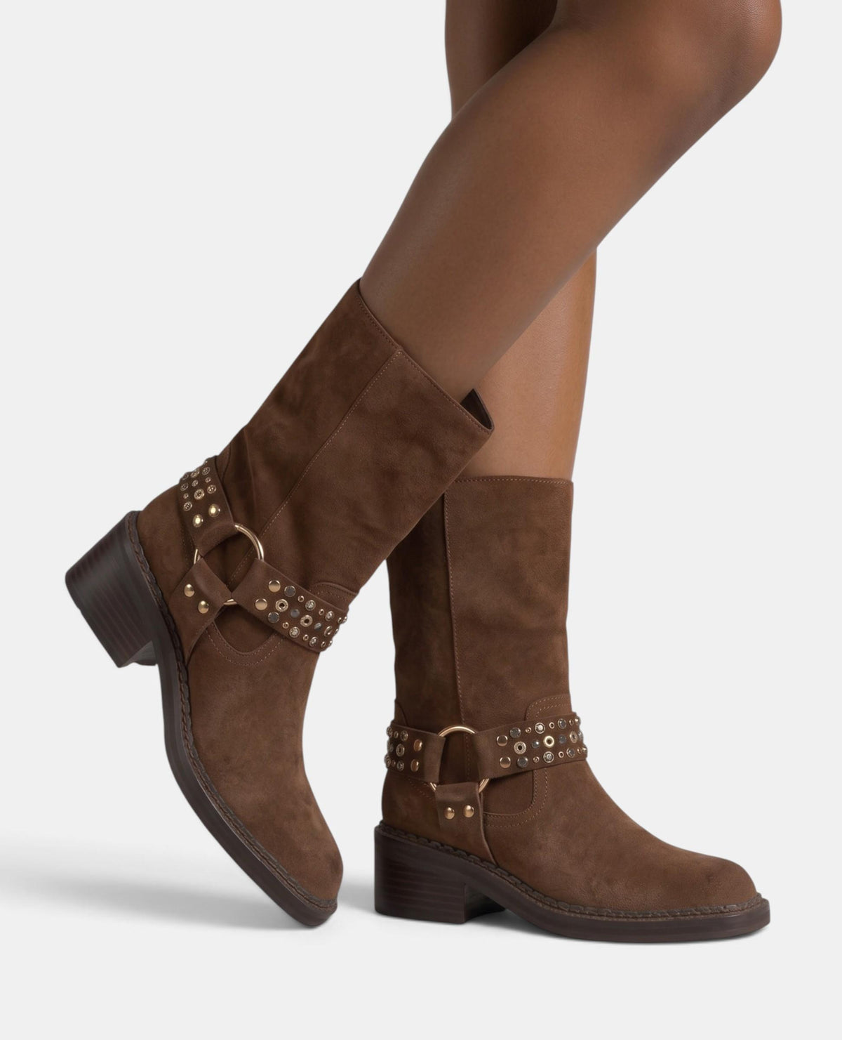 BOTA DE CAMURÇA COM PRESILHA