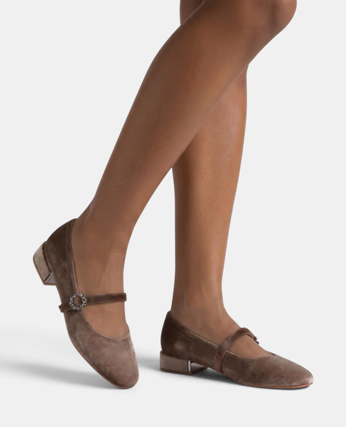 ZAPATO PLANO DE TERCIOPELO