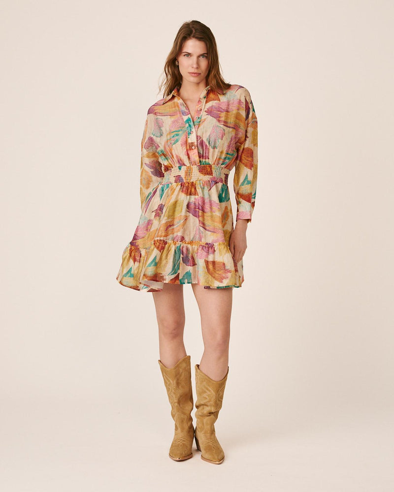 MINIVESTIDO COM MANGAS CAMISETA