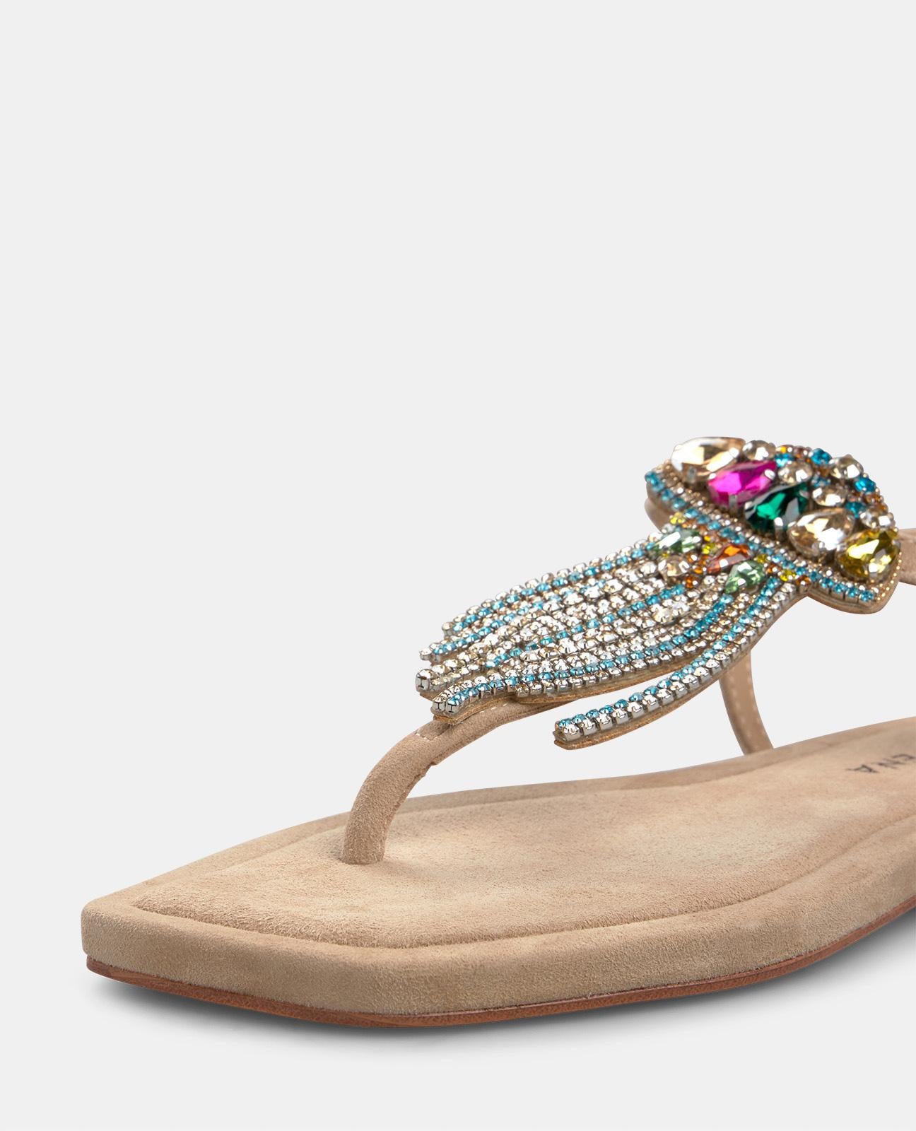 SANDALIA PLANA DETALLE MAR