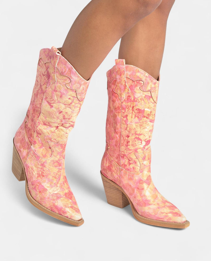 EMBROIDERED HALF-BOOT