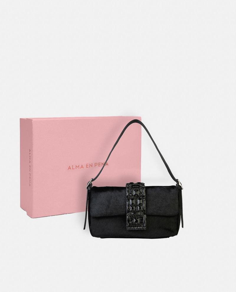 RING BAG WITH RHINESTONES