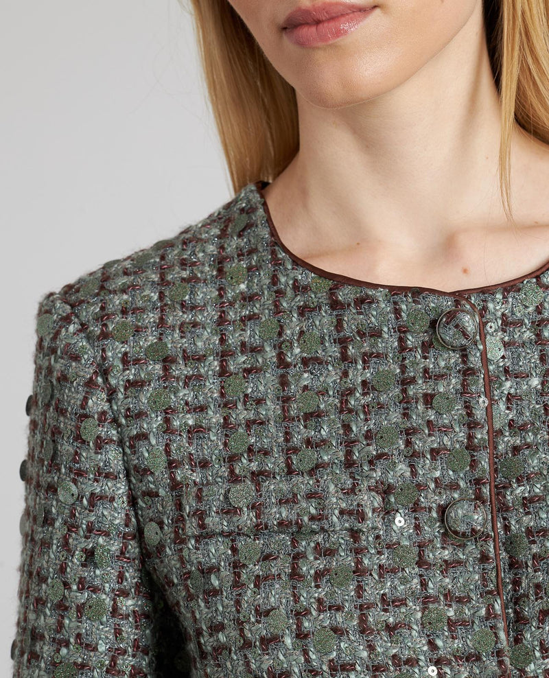 SEQUIN STRUCTURE JACKET