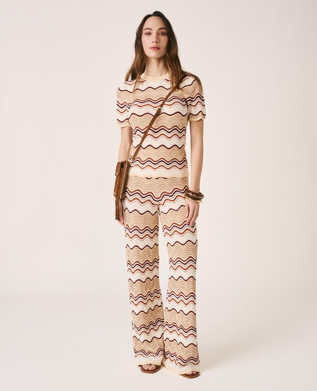 STRAIGHT KNIT TROUSERS