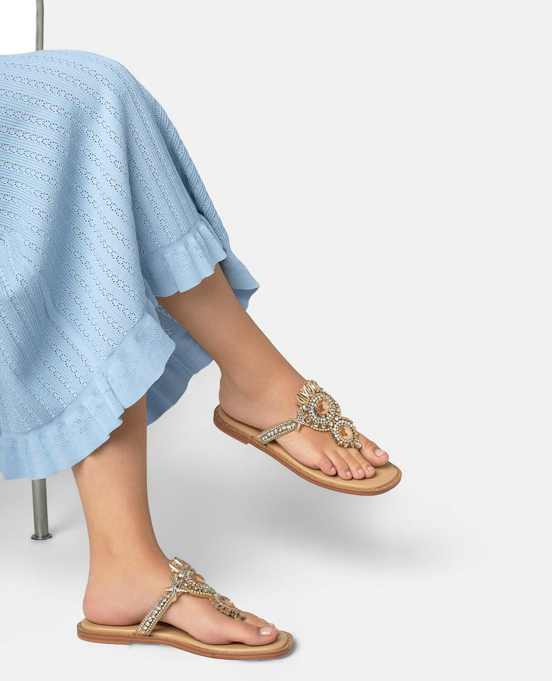 SANDALIA EN T MARINA