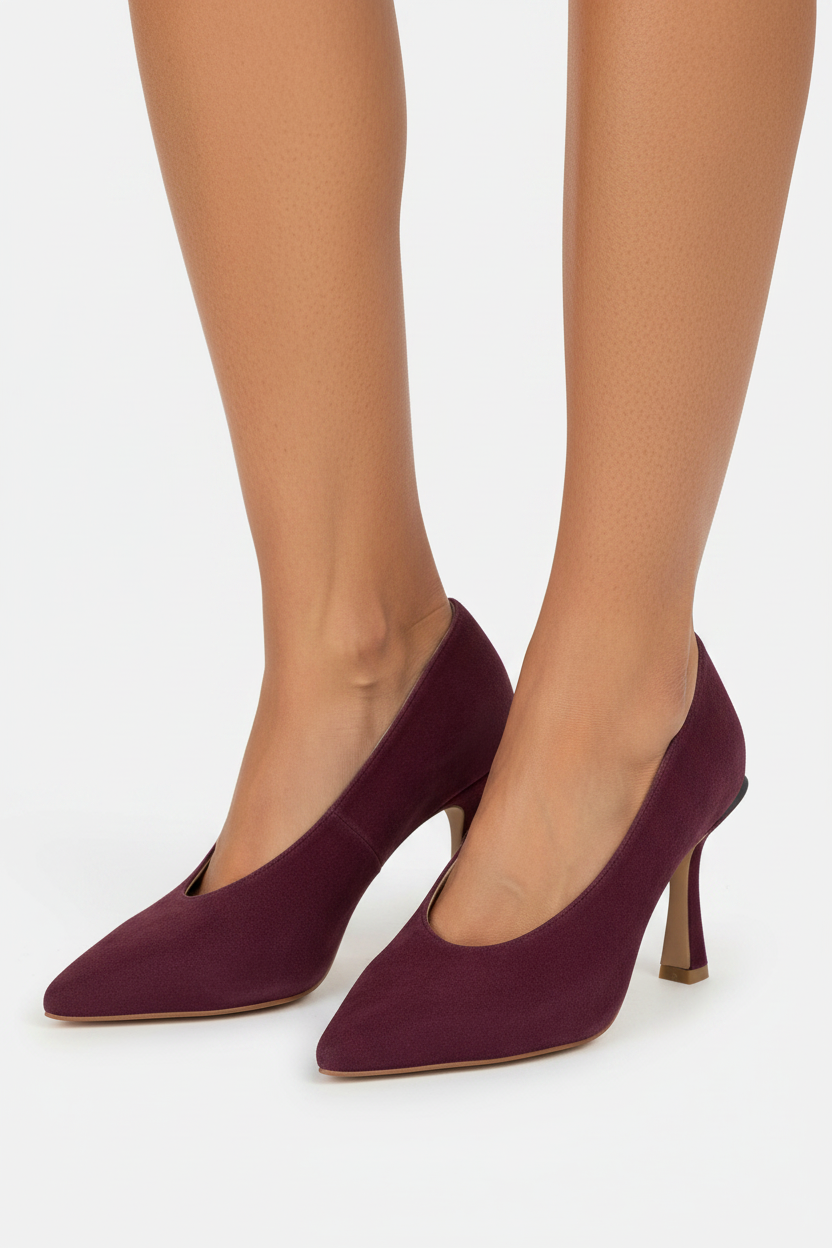 ZAPATO TACÓN DE ANTE