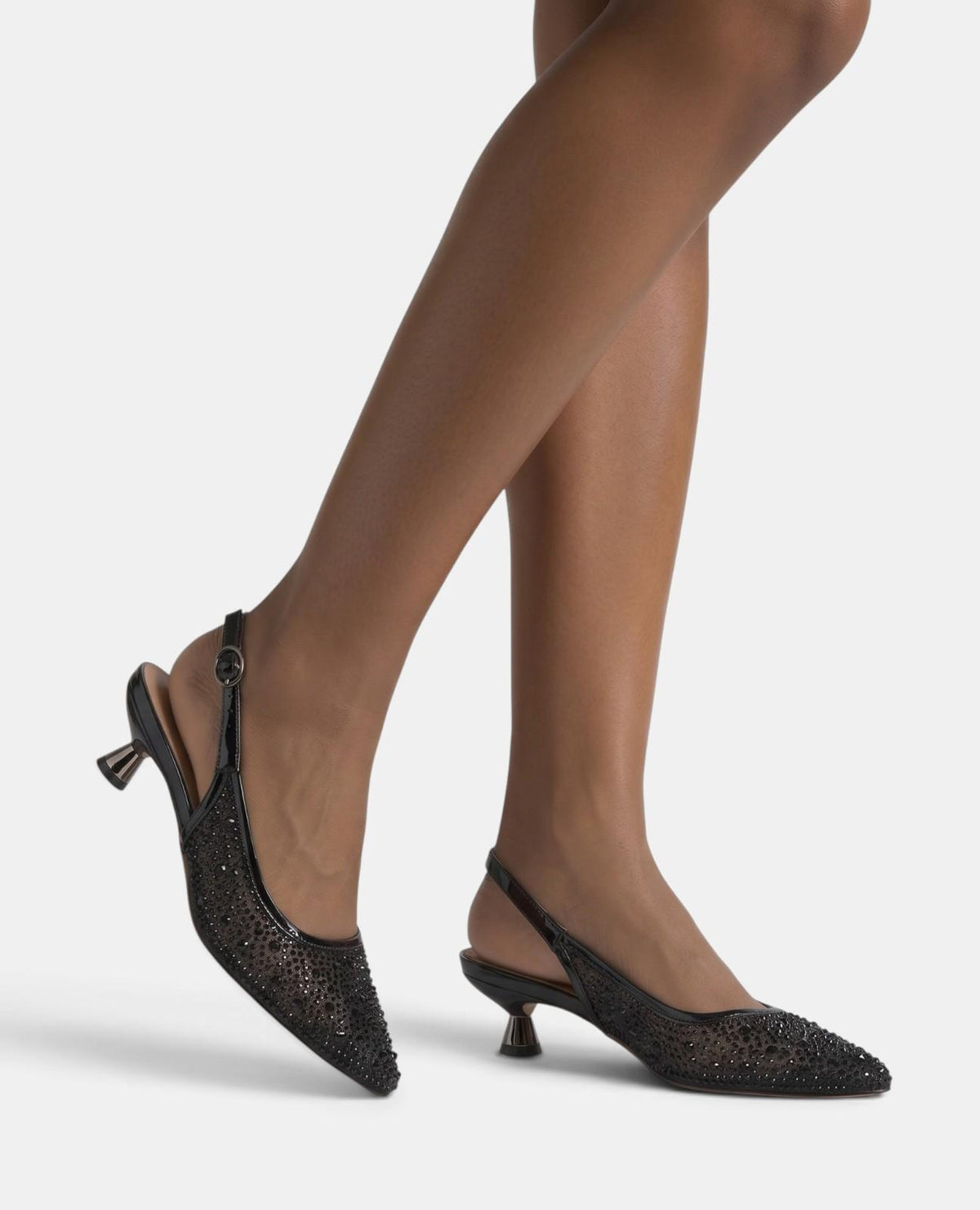 SCARPA Senza tallone con dettagli in strass
