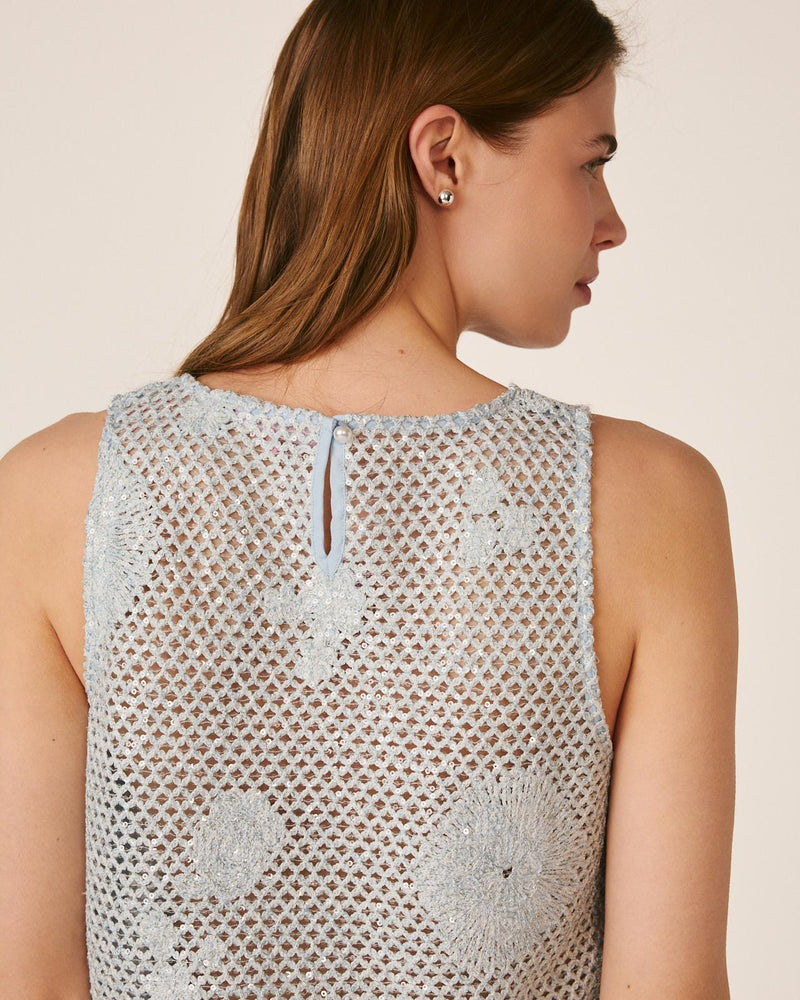 TOP FLECOS LENTEJUELAS