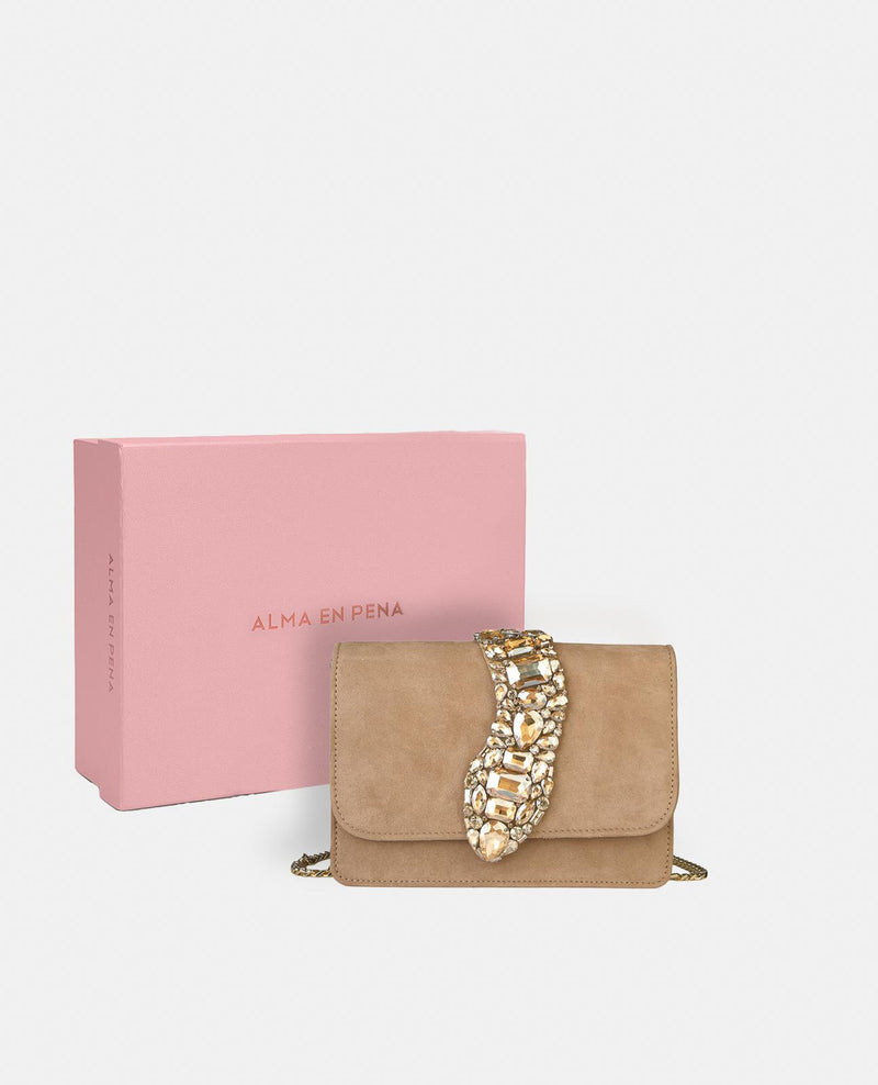 SNAKE FLAP SHOULDER BAG