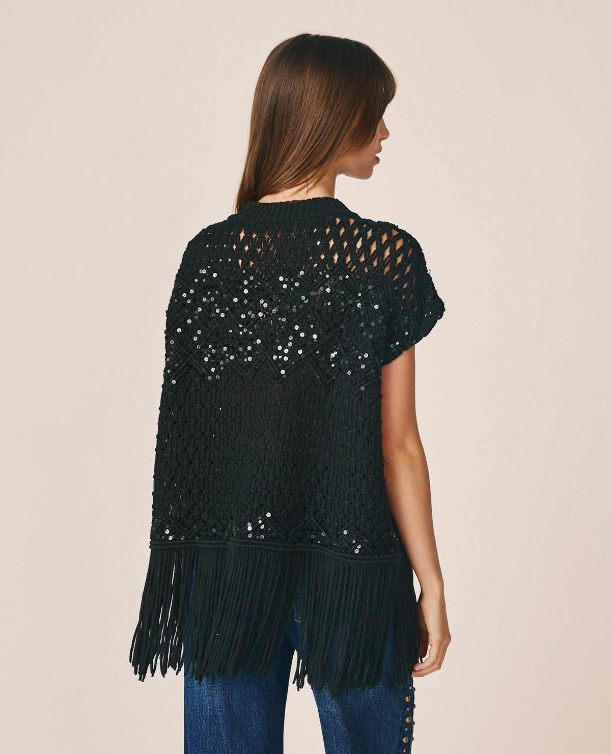 TOP DE PUNTO CON LENTEJUELAS