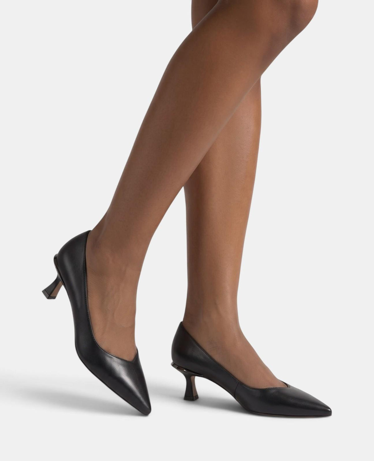 NAPA LEATHER HEELED SHOES WITH A PACIFIER