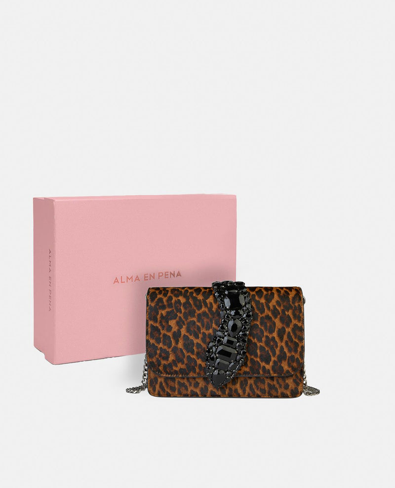 SNAKE FLAP SHOULDER BAG