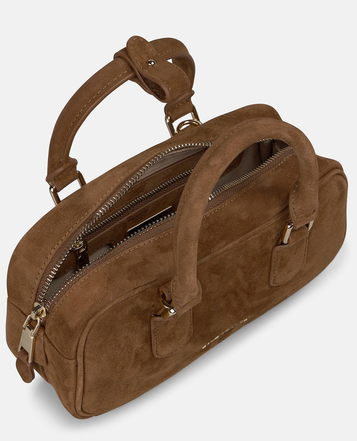SUEDE BOWLING BAG