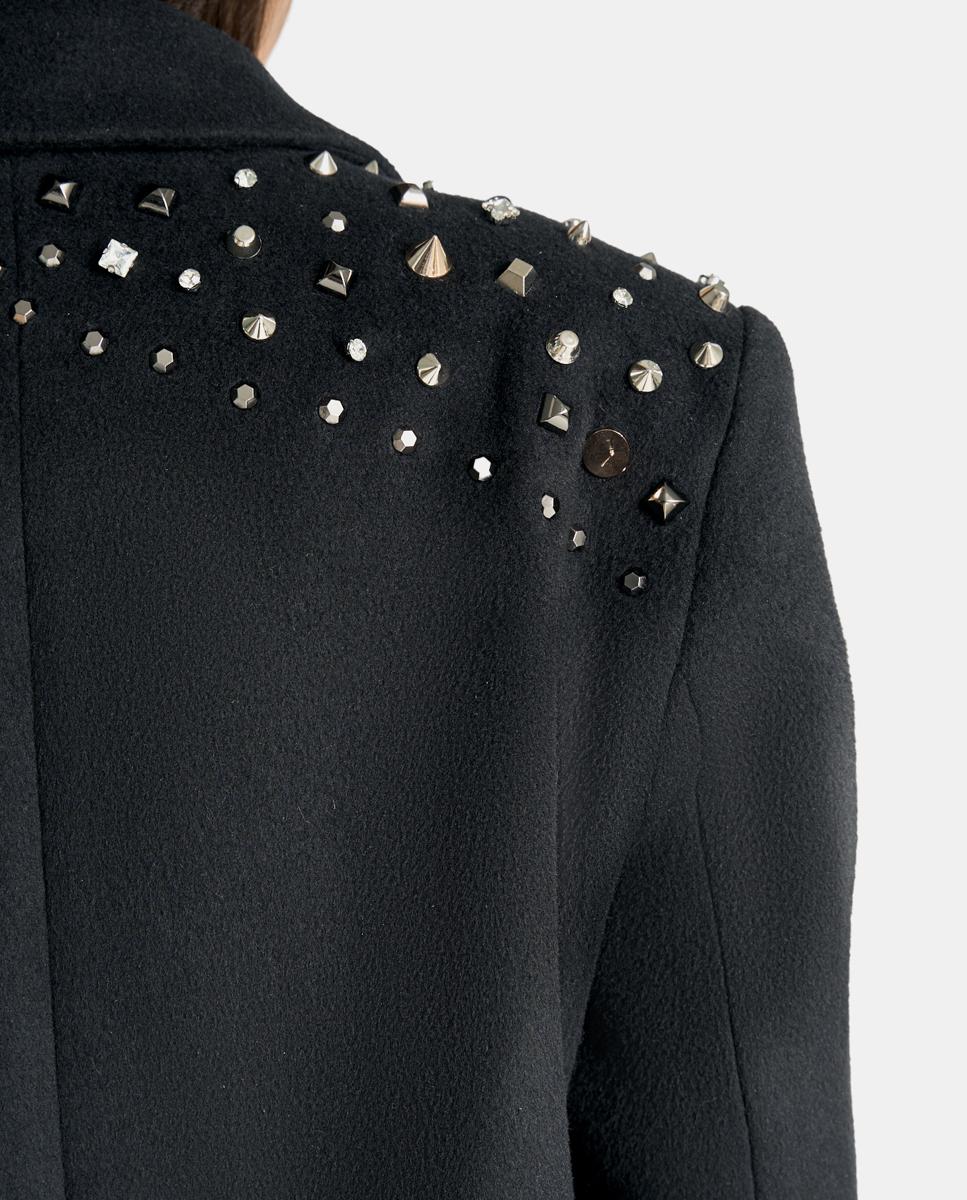 MANTEAU LONG EN FIL MÉTALLIQUE