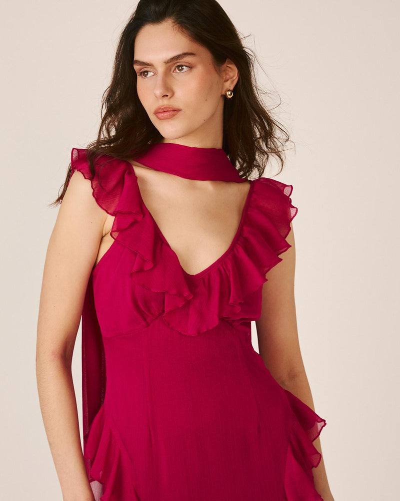 VESTIDO COM VOLANTES