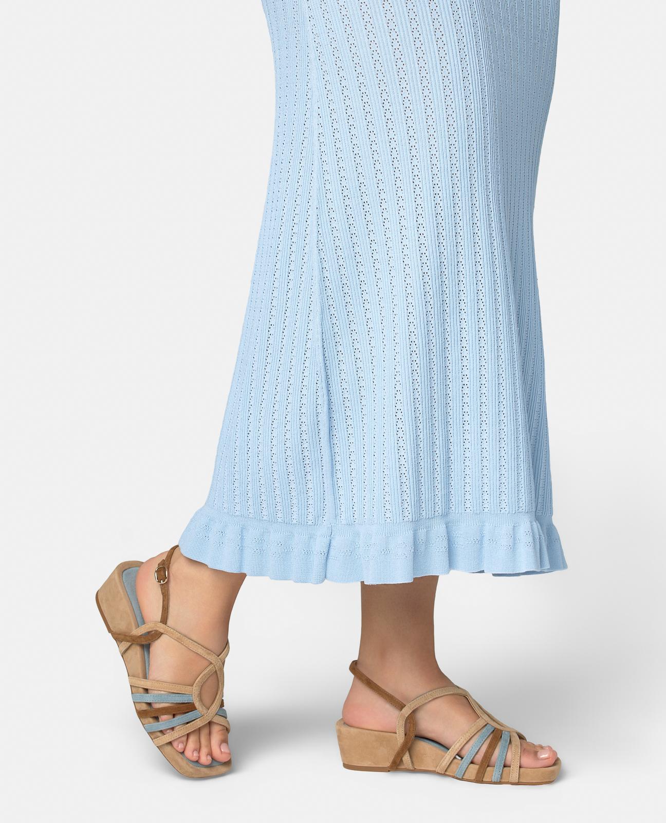 SANDALIA CUÑA MULTICOLOR